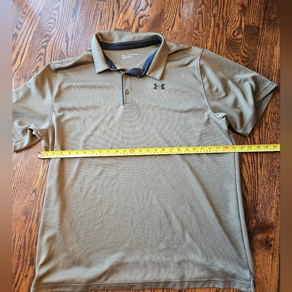 Under Armour Men's Polo Shirt in Olive Green - Picture 4 of 6